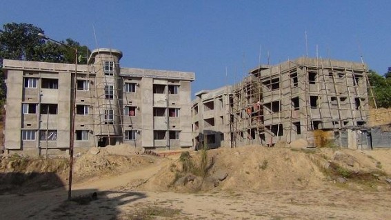 Poor quality construction work of Kailashahar District Hospital quarter complex Poor quality construction work of Kailashahar District Hospital quarter complex